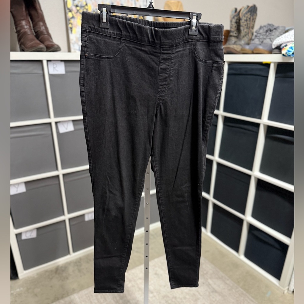 Old Navy Black Rockstar Pull On Stretch Jeggings Tall